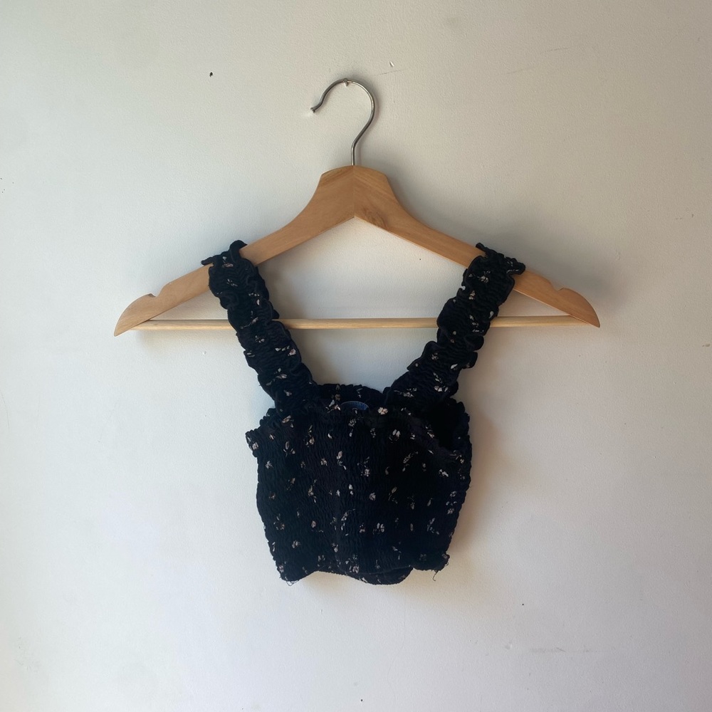 Hollister ruched crop top